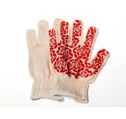 Перчатки х/б «ВОСТОРГ» / «РОЗЫ» белые