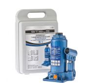 Домкрат гидравлический бутылочный, 5 т, h подъема 197–382 мм, в пласт. кейсе// STELS