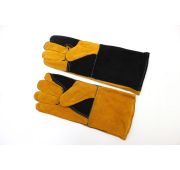 Краги спилковые  жел./черн. с усил. пал. и лад. RXWS6070, 14