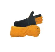 Краги спилковые жел./черн ДОКА .RX4005, 14