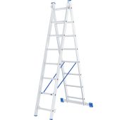 Лестница, 2 х 8 ступеней, алюминиевая, двухсекционная, Россия, Сибртех