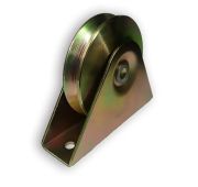 Ролик д. 80 мм с подшипником на трапецевидной платформе/Р80х20трап