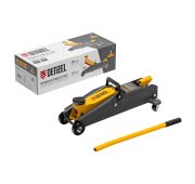 Домкрат гидравлический подкатной, 2 т, 135-385 мм// Denzel