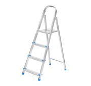 Стремянка, 4 ступени, стальная, оцинкованная// Сибртех