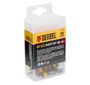 Бита PH2х25, сталь S2, 20 шт., пластиковая коробка, , Е 6,3 Denzel