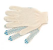 Перчатки трикотажные, ПВХ-покрытие «Точка», 7 класс // Россия