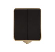 Выключатель 2-клавишный 10А, IP 54 «Сатурн»