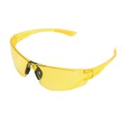 Очки защитные открытые, поликарбонатные, желтая линза// Denzel