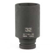 Головка ударная удлиненная шестигранная, 32 мм, 1/2, CrMo Stels