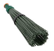 Метла полипропиленовая, 140 х 310 мм, круглая, с фиксирующим ободом, без черенка, Россия, Сибртех Ме