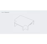 Кабель-канал акс. угол T-образный (белый) 100*60 2шт