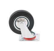 Колесо поворотное D 160 мм, крепление платформенное Сибртех