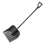 Лопата для уборки снега поликарбонат, 460х400х1430 мм, стальной черенок// Сибртех