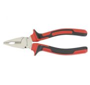 Плоскогубцы Nickel, 180 мм, никелированные, двухкомпонентные рукоятки Matrix