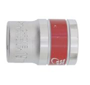 Головка торцевая, 19 мм, 12-гранная, CrV, под квадрат 1/2