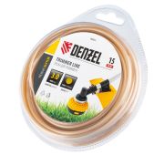 Леска для триммера армированная алюминием круглая, 3,0мм х 15м, блистер ALUFLEX// Denzel