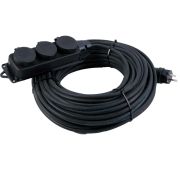 Удлинитель силовой КГ морозостойкий 15 м 2*2,5 3 розетки б/з