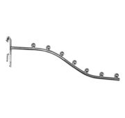 Вешало изогнутое 7 шаров L=300 мм, диаметр прутка 8 мм (хром)   FG105-300