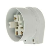 Разъем Smartbuy, для плиты 32А 250В 2P+PE (ОУ) пластиковый белый / кор. 6 шт.