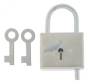 Замок навесной-контрольный, цинк, (Металлист)// Россия