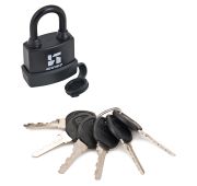 Замок навесной ВС 1Ч-374П d-6.3мм (47*38) 6кл. Всепогодный черный АЛЛЮР/6-72