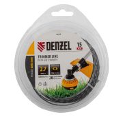 Леска для триммера двухкомпонентная эллипс, 2,7мм х 15м, блистер EXTRA CORD// Denzel