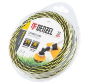 Леска для триммера двухкомпонентная витая квадратная, 3,0мм х 12м, блистер SkyCutter// Denzel
