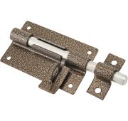 Засов дверной ЗД-13 с проушиной антик бронза Киров Секрет/20