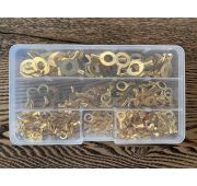 Кольцевые наконечники неизолированные 300шт в пласт.кейсе