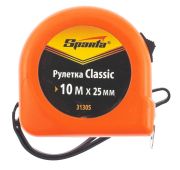 Рулетка Classic, 10 м х 25 мм, пластиковый корпус Sparta