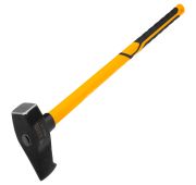 Колун-кувалда 4000 г, кованая, фибергласовая рукоятка c TPR покрытием, 880 мм // Denzel