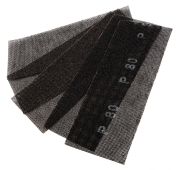 Сетка абразивная, P 80, 115 х 280 мм, 5 шт Denzel