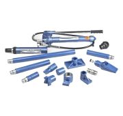 Растяжка гидравлическая, 10 т, набор из 17 предметов, 7 сменных насадок, в пластиковом кейсе Stels