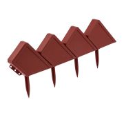 Бордюр «Кирпич», 13 х 300 см, терракот, Россия, Palisad Бордюр «Кирпич» 13 х 300 см, терракот, Росси