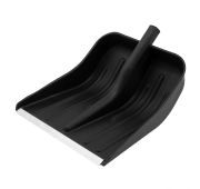 Лопата снеговая, 360х400 мм, без черенка, пластмассовая, алюминиевая окантовка// СИБРТЕХ Россия