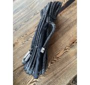 Канат кевларовый чёрный д. 12 мм 22 м на лебедку от 6000 до 20000 LBS разрывное усилие 12500 кг