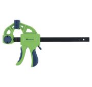 Струбцина F-образная, быстрозажимная, 200*70*420 мм,пласт.корпус,фиксатор,двухкомп. рук-ка// СИБРТЕХ