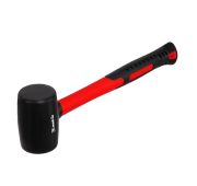 Киянка резиновая, 450 г, черная резина, фибергласовая ручка//MATRIX