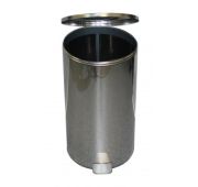 Урна педальная 40л. хром