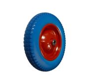 Колесо PU 2405 пенополиуретановое D 320мм д. 20мм ось 95мм без крепления, стальной обод