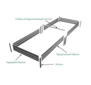 Грядка урожайная ЛАЙТ (6005 зеленый мох, 2 000, 1 000, 210, Marsell)