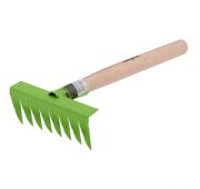 Грабли витые 8 - зубые, 160 х 390 мм, стальные, деревянная рукоятка, Агроном, Россия, Сибртех