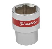 Головка торцевая, 22 мм, шестигранная, CrV, под квадрат 1/2