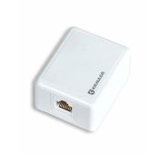 Розетка коммутационная настенная cat.5e модуль кистоун UTP 1 порт RJ45(8P8C) 110IDC