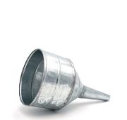 Воронка металлическая прямая D 165, носик d 25мм (большая,высокий борт)