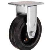 Колесо 550100 черная резина, неповорот. д.100мм