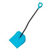 Лопата для уборки снега,поликарбонат,475х400х1385мм,алюминиевый черенок,ПВХ оплетка, LUXE// Palisad