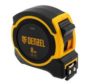 Рулетка 8м х 25мм, двухкомп. корпус, магнитный обрезиненный зацеп// Denzel