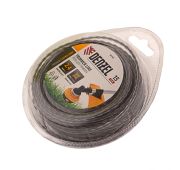 Леска двухкомпонентная для триммера квадратная витая, 2.4 мм х 15 м, EXTRA CORD Denzel