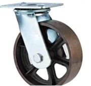 Колесо 920100 чугунное большегрузное без резины д.100 (поворот, площадка)